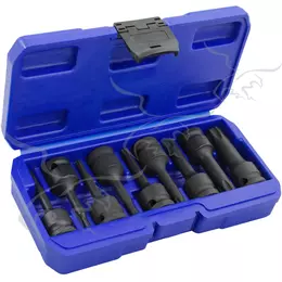 Añadir a la cesta Puntas largas Torx de impacto con vaso 1/2" T20 a T70 Puntas largas Torx de impacto con vaso 1/2" T20 a T70