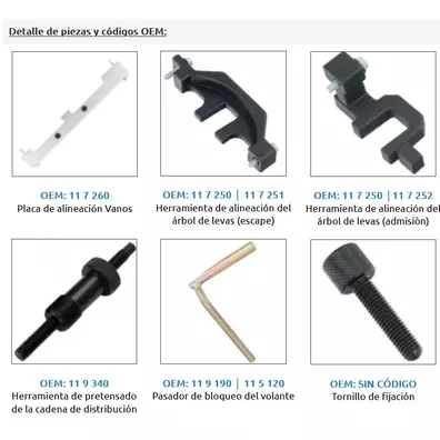 Calado distribuciones BMW N40 N45 N45T B16A B16AC 1.6 L