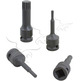 Puntas largas XZN de impacto con vaso 1/2" de 4 a 16 mm