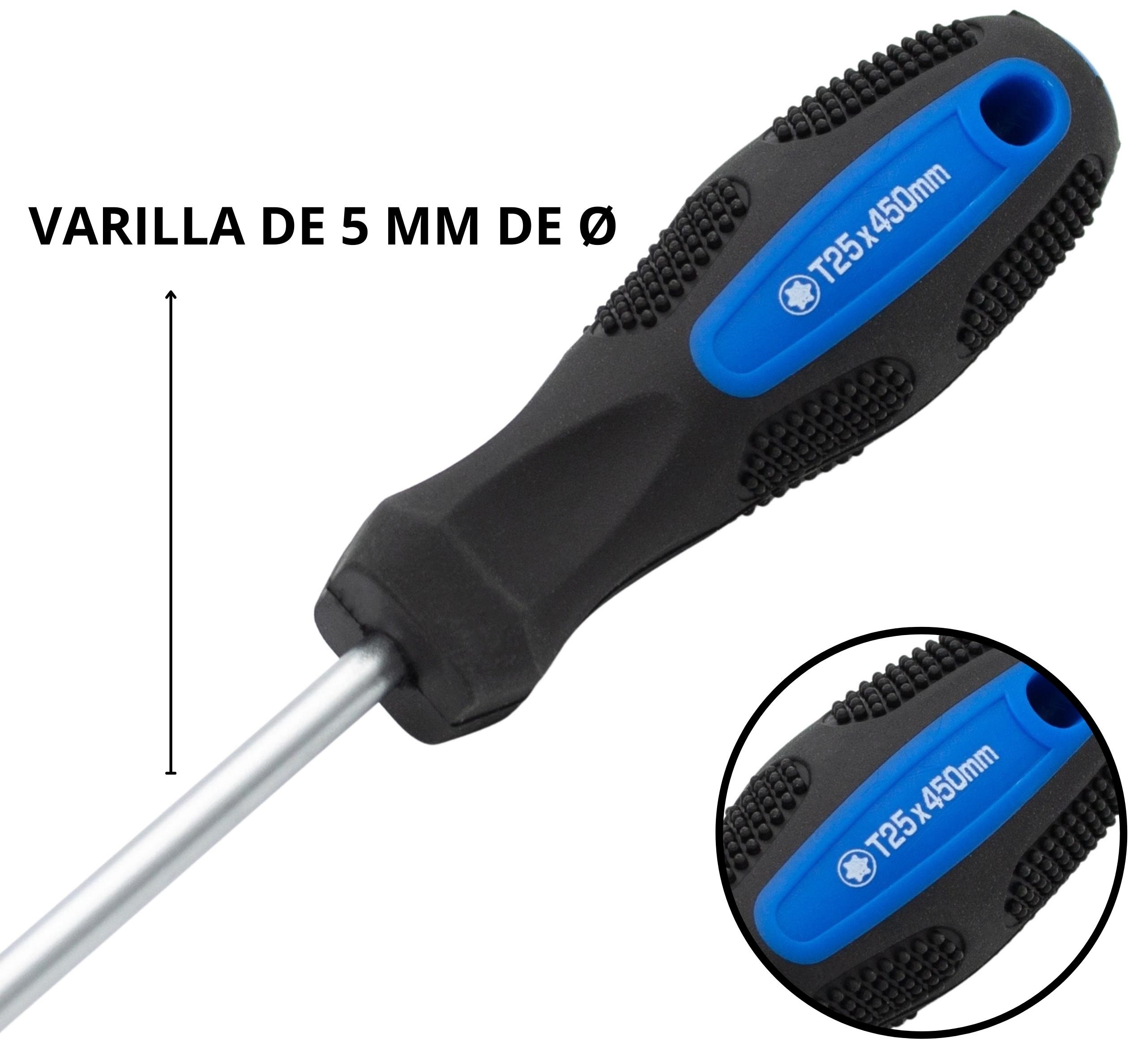 Empuñadura ergonómica y engomada